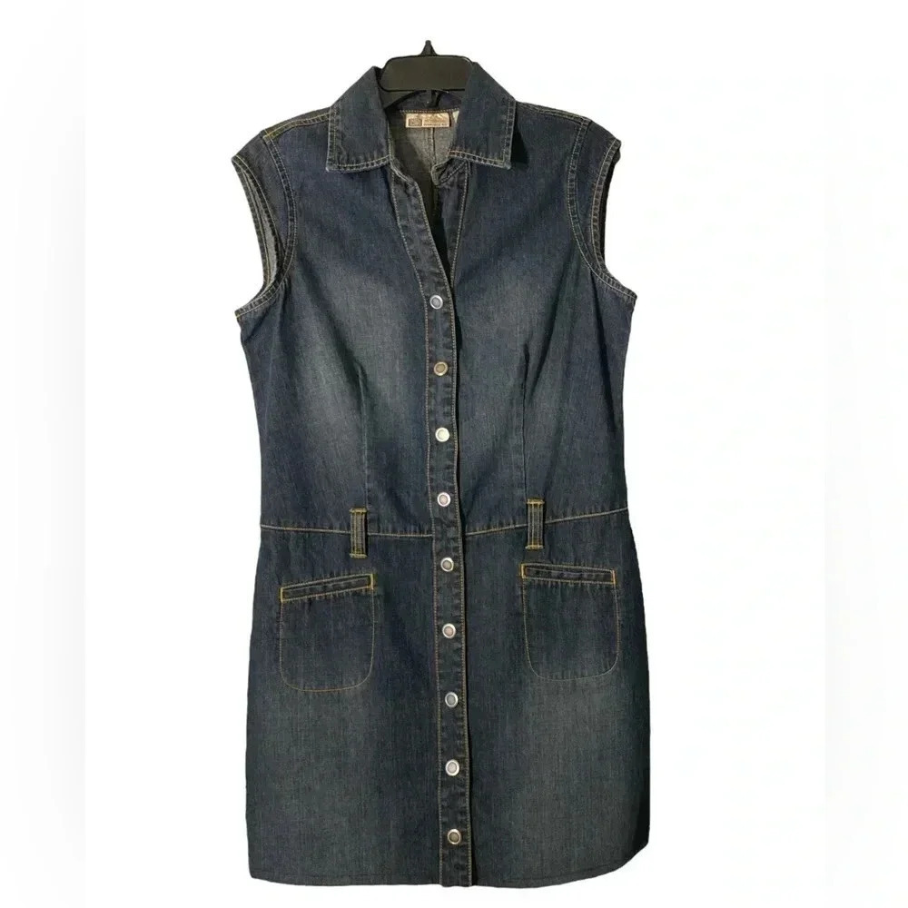 FADED GLORY | Women’s Denim Blue Jean Dress Missy Size 10